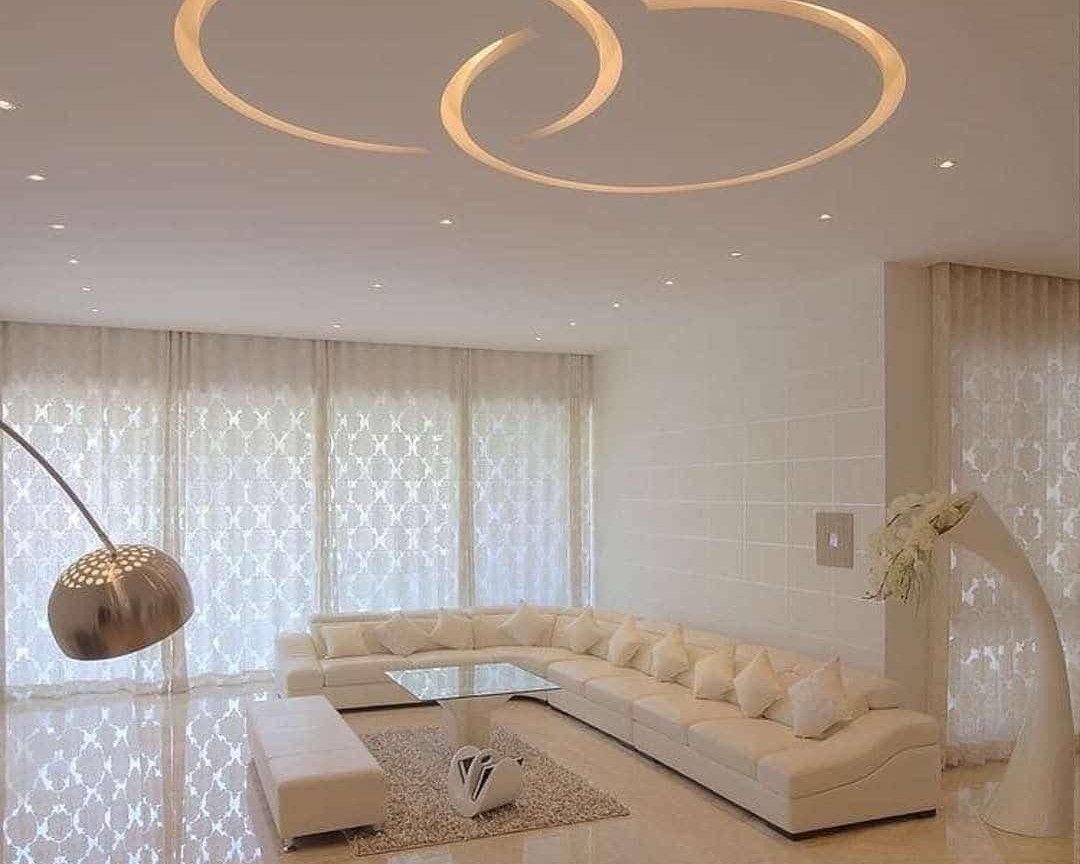 Elegant living room interiors in Khammam Telangana by DN Interiors