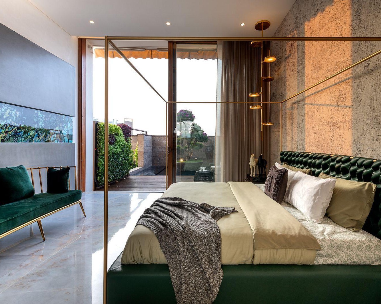 Comfortable bedroom design by Interior designers in Nizamabad