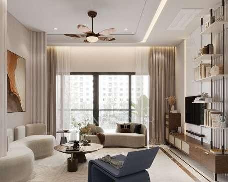 Spacious living room interiors by interior designers in Nizamabad