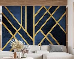 geometric wallpaper designs for home interiors
