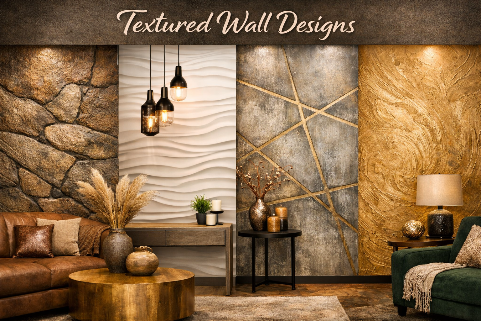 Royal play designs and texture wall design for modern homes