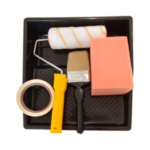 HOMEBOX mini Wall Painting Kit – Includes Paint Roller, Brush, Tray, Sponge & Masking Tape
