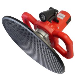Painter Spray Gun (LABEL) Wet & Dry Wall Plaster Sander Smoothening Machine 750 Watt Cement & Putty Planner with Sponge Pad, Disk Pad, and Sanding Pad